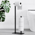 Kitsure Toilet Paper Holder Stand, Bathroom Storage, Medium, Black